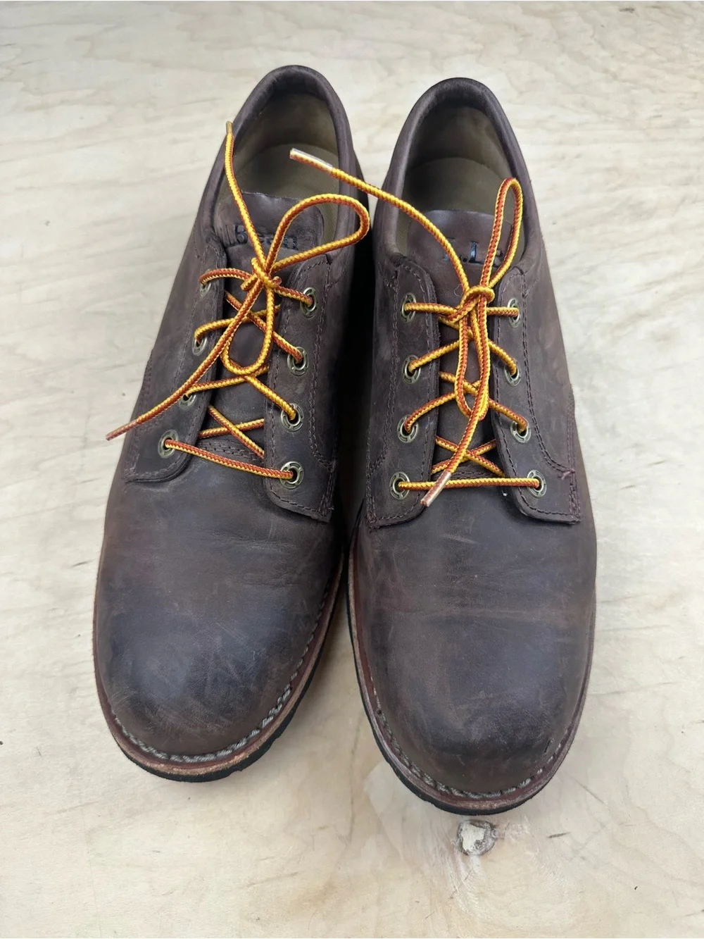 L.L. Bean Men's Brown Leather Work Oxford